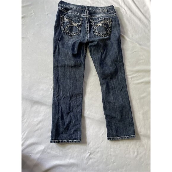 Silver Jeans Co. Womens Suki Capri Bootcut Jeans Size W29 Distressed Denim - Picture 14 of 14
